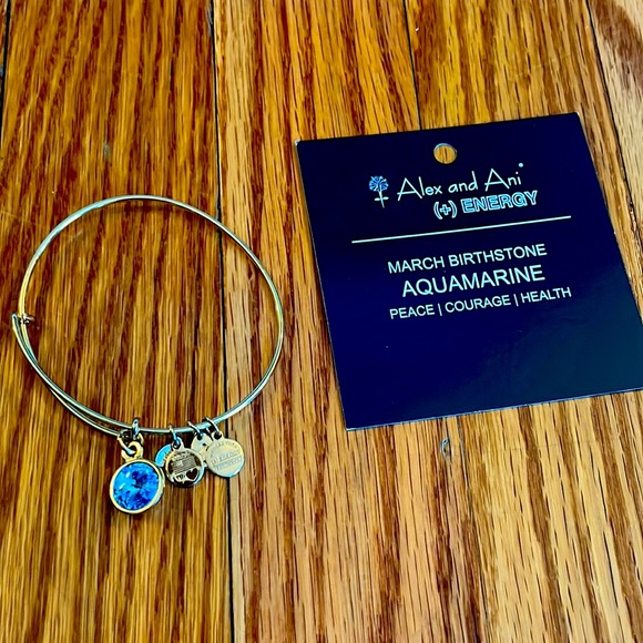 Alex and Ani Jewelry - Alex and Ani Aquamarine bracelet